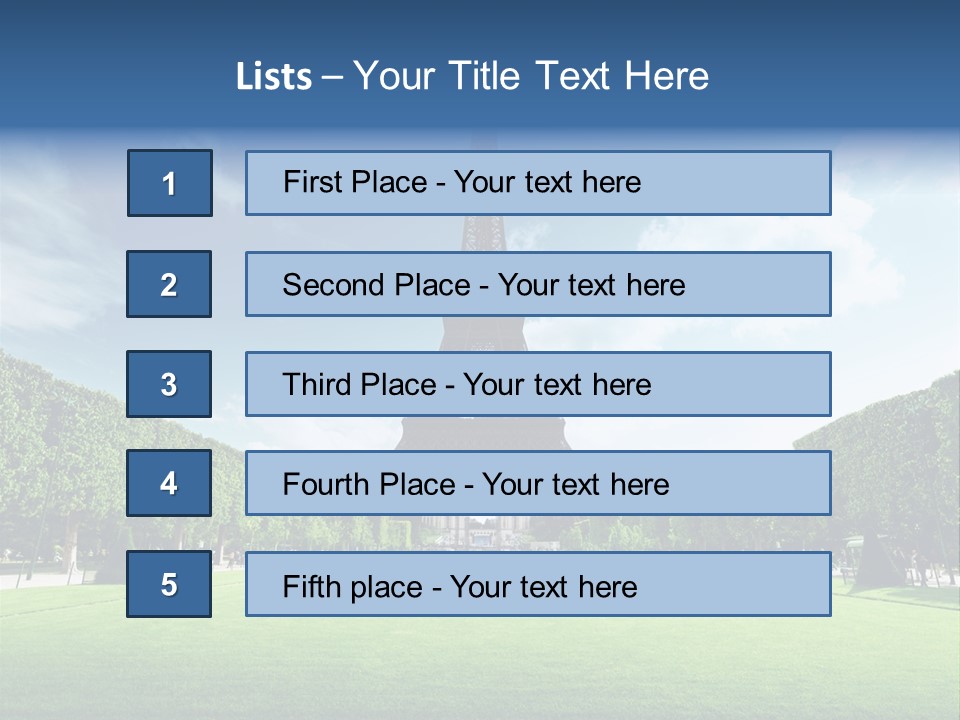 Building Vacation Tree PowerPoint Template