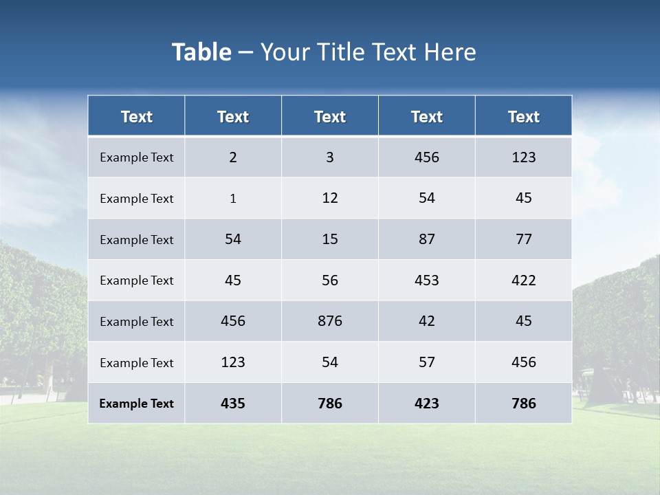 Building Vacation Tree PowerPoint Template