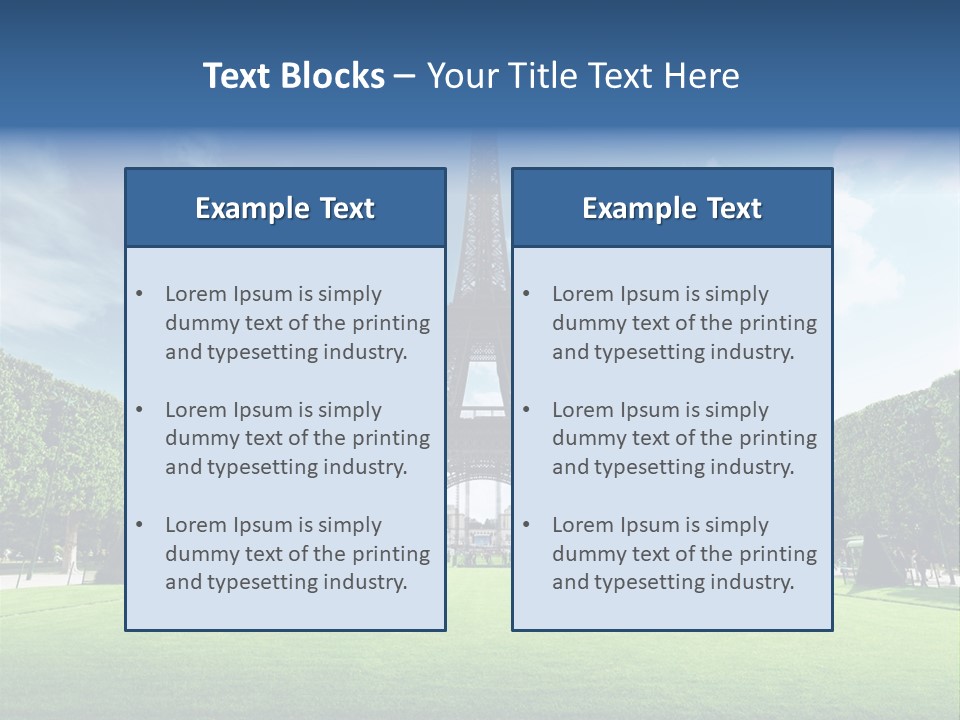 Building Vacation Tree PowerPoint Template