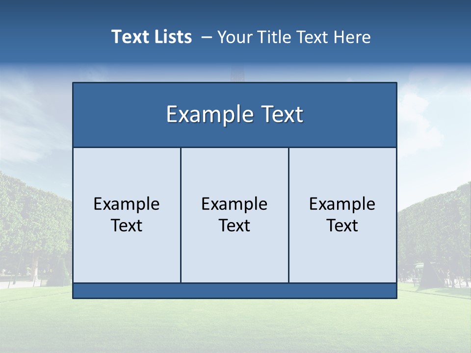 Building Vacation Tree PowerPoint Template