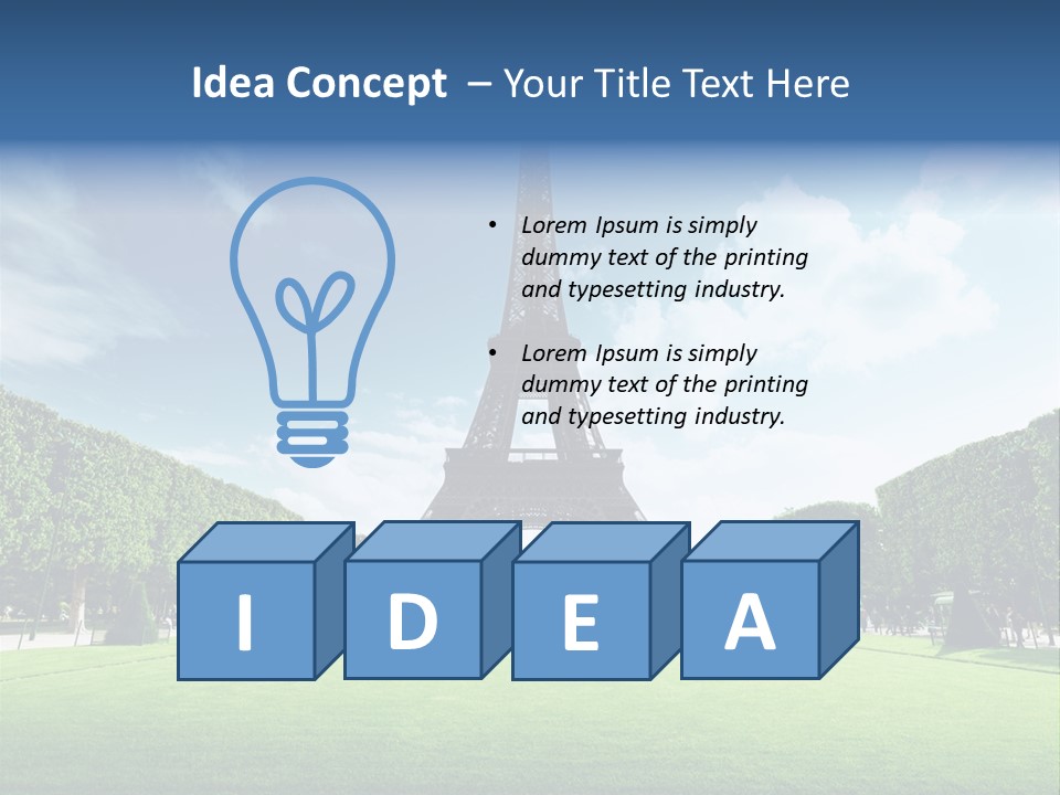 Building Vacation Tree PowerPoint Template
