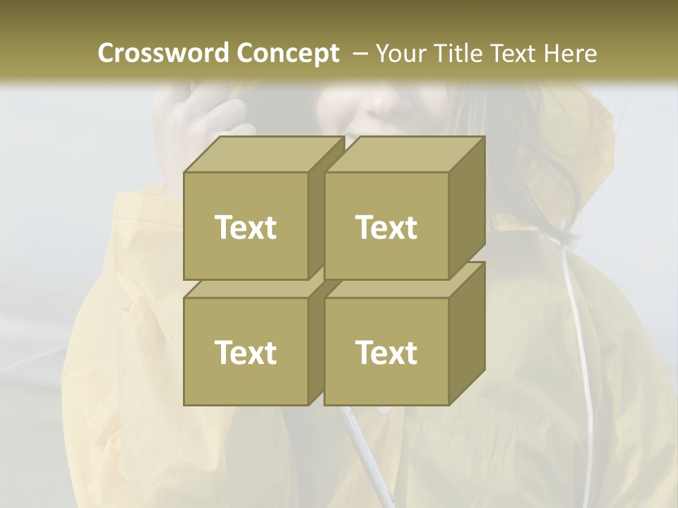 Brown Hair Beauty In Nature Waterproof PowerPoint Template