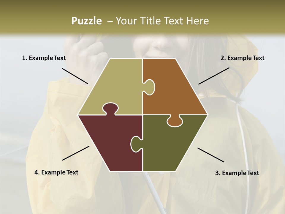 Brown Hair Beauty In Nature Waterproof PowerPoint Template