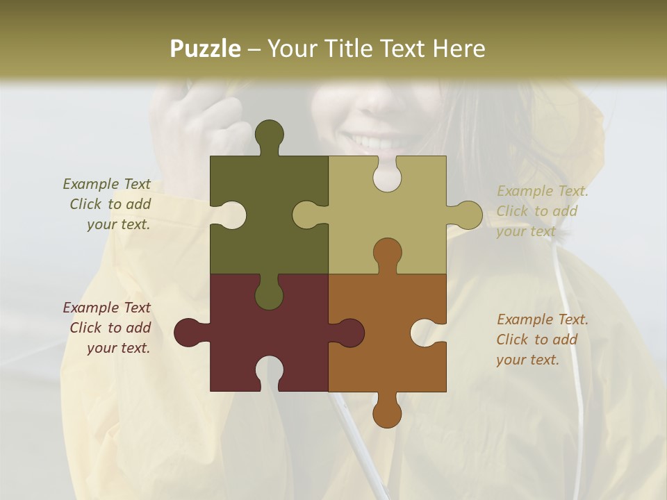 Brown Hair Beauty In Nature Waterproof PowerPoint Template