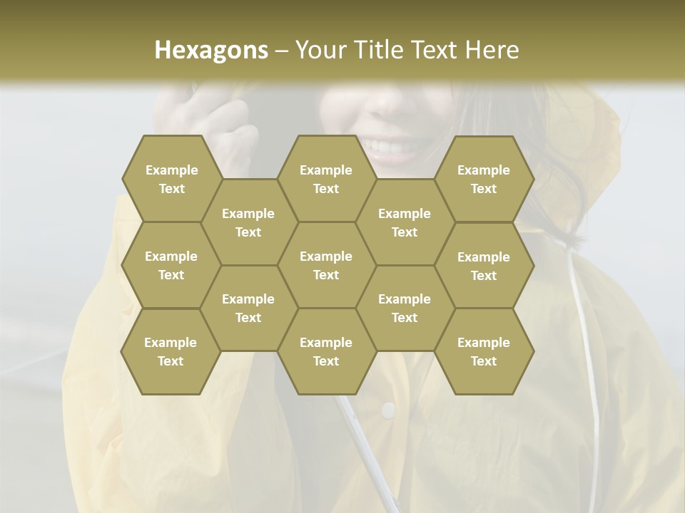 Brown Hair Beauty In Nature Waterproof PowerPoint Template