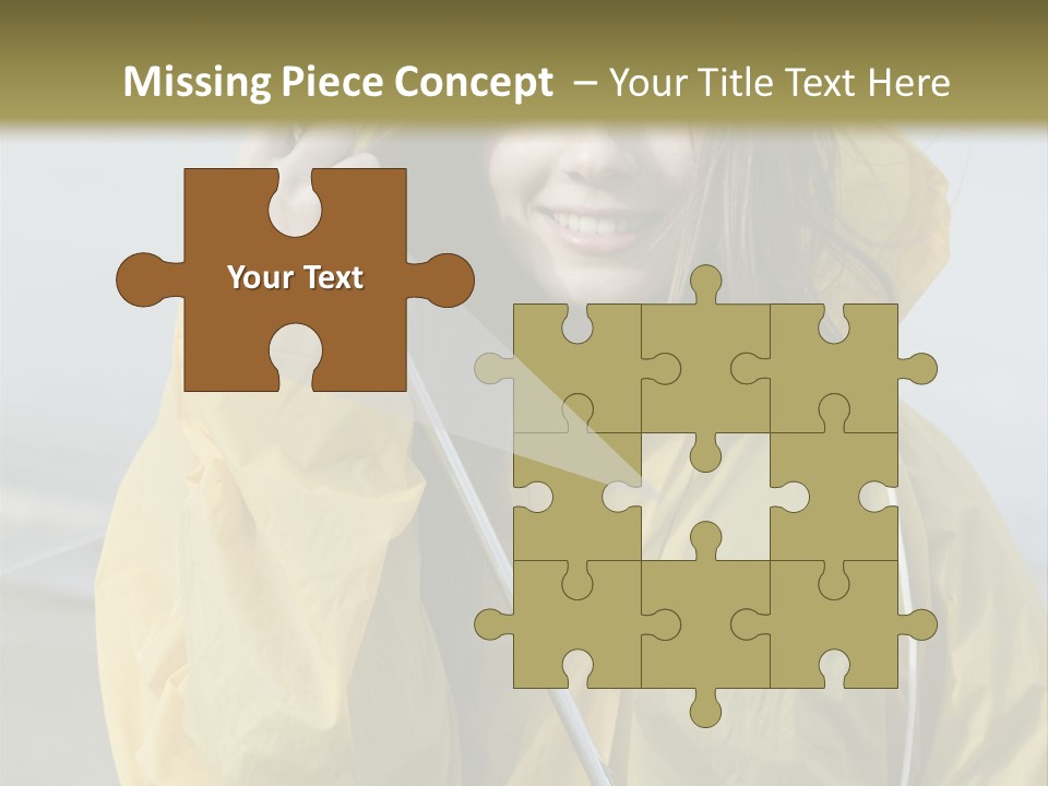 Brown Hair Beauty In Nature Waterproof PowerPoint Template