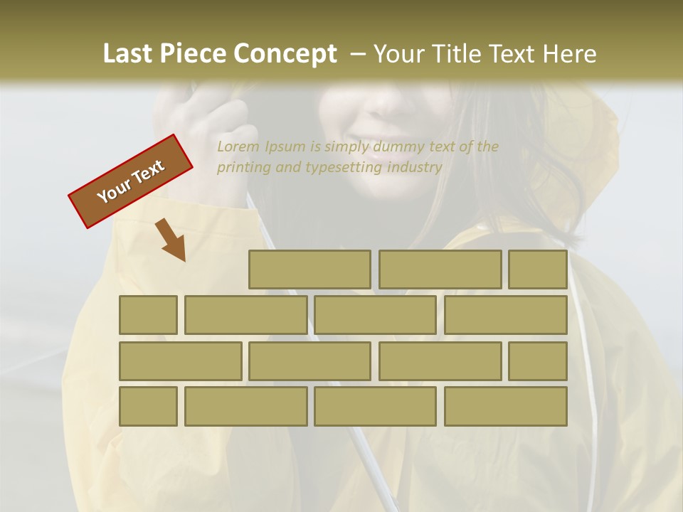 Brown Hair Beauty In Nature Waterproof PowerPoint Template