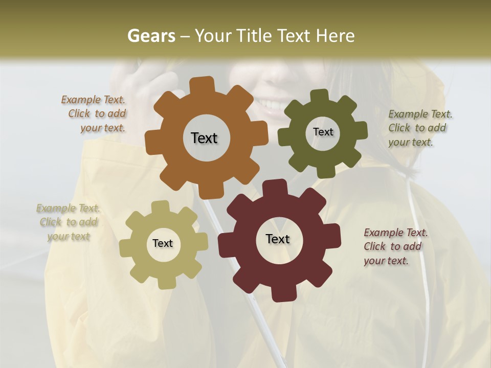 Brown Hair Beauty In Nature Waterproof PowerPoint Template