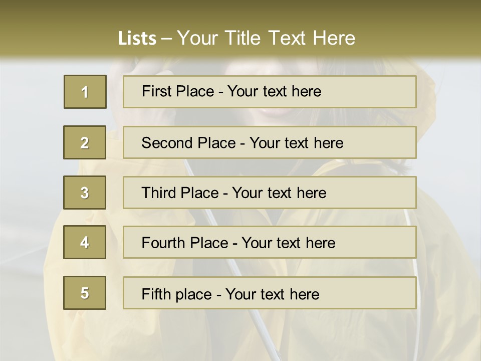 Brown Hair Beauty In Nature Waterproof PowerPoint Template