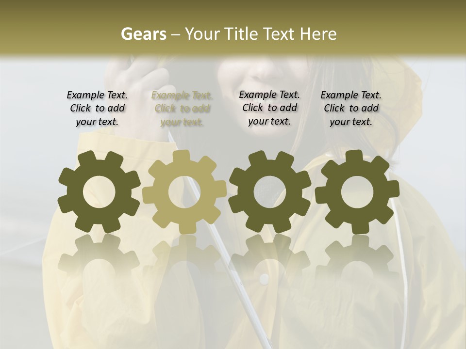 Brown Hair Beauty In Nature Waterproof PowerPoint Template