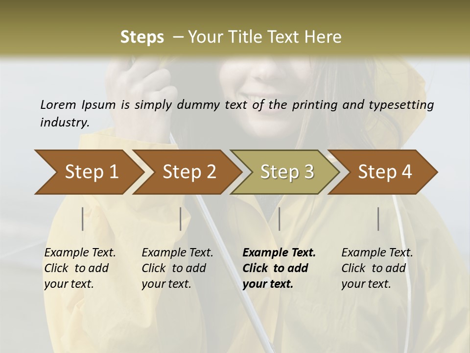 Brown Hair Beauty In Nature Waterproof PowerPoint Template