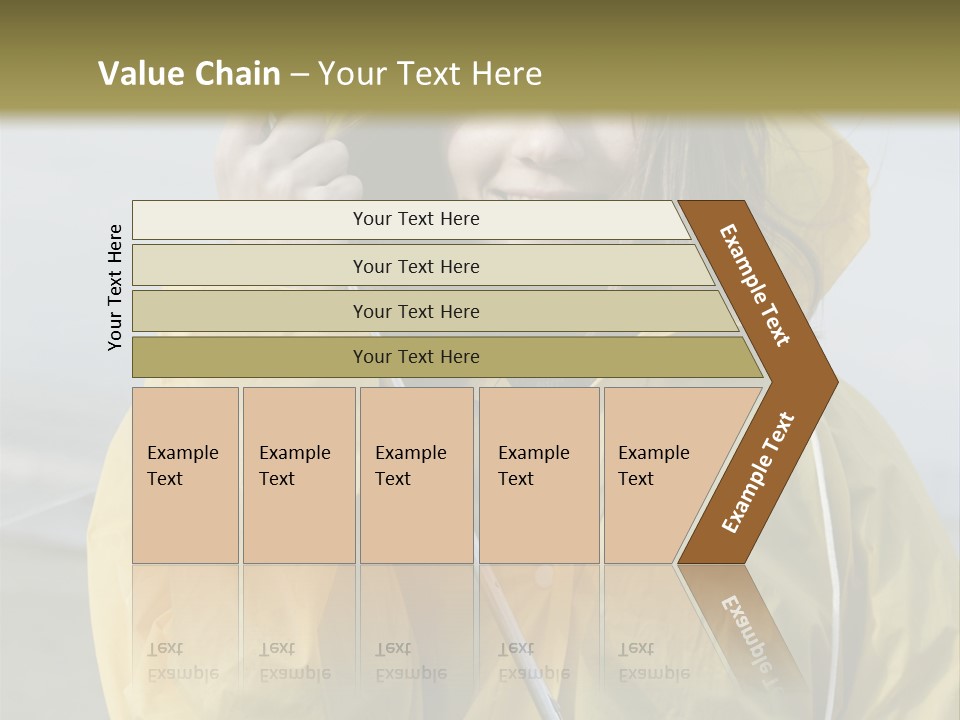 Brown Hair Beauty In Nature Waterproof PowerPoint Template