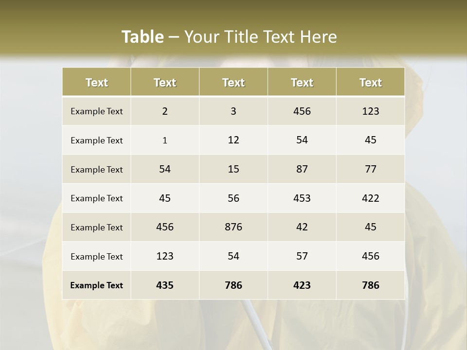 Brown Hair Beauty In Nature Waterproof PowerPoint Template