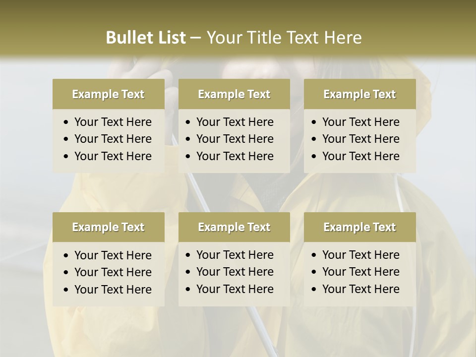 Brown Hair Beauty In Nature Waterproof PowerPoint Template