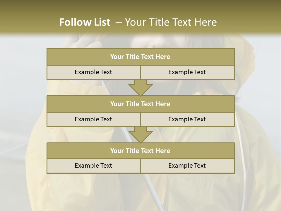 Brown Hair Beauty In Nature Waterproof PowerPoint Template