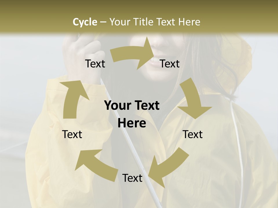 Brown Hair Beauty In Nature Waterproof PowerPoint Template