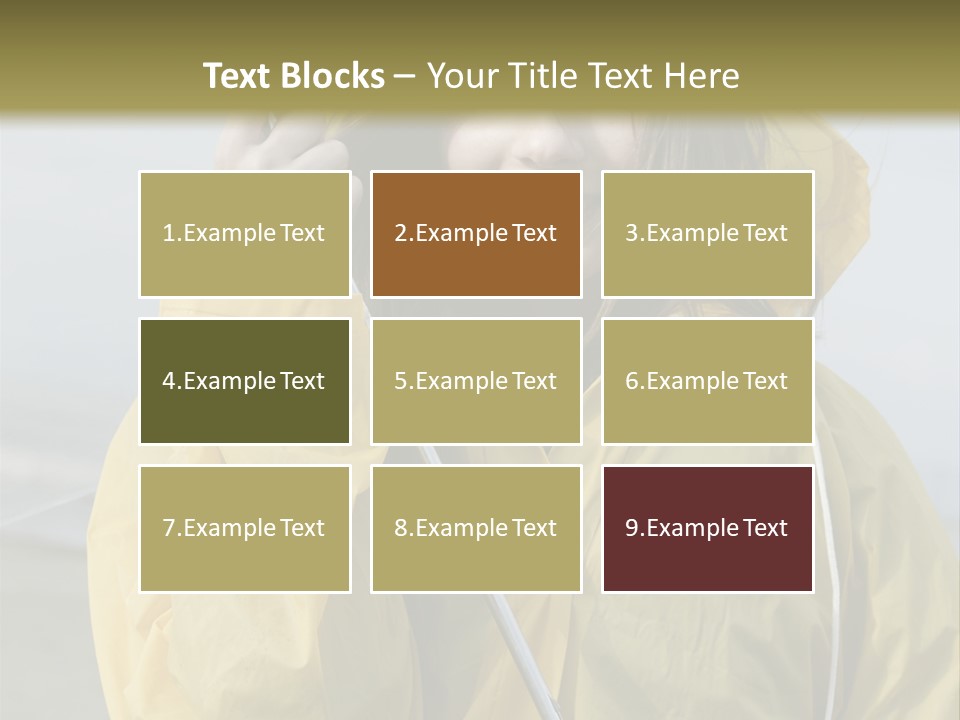 Brown Hair Beauty In Nature Waterproof PowerPoint Template