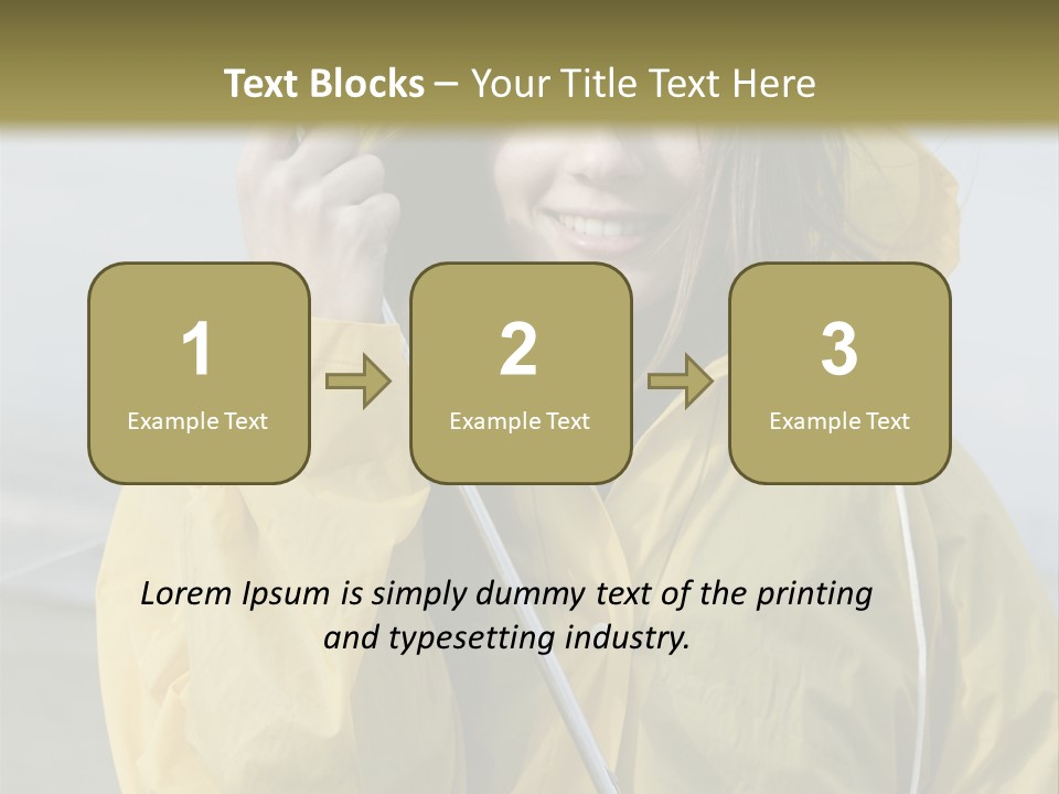 Brown Hair Beauty In Nature Waterproof PowerPoint Template