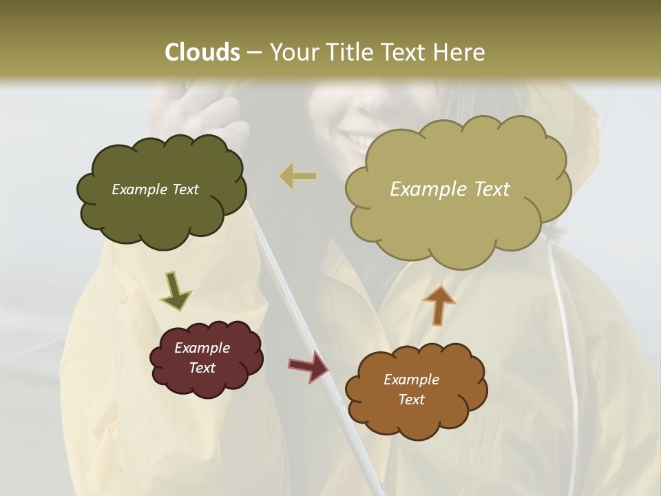 Brown Hair Beauty In Nature Waterproof PowerPoint Template