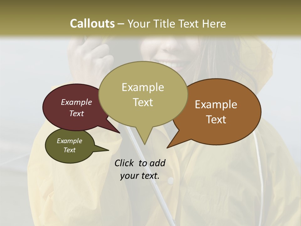 Brown Hair Beauty In Nature Waterproof PowerPoint Template