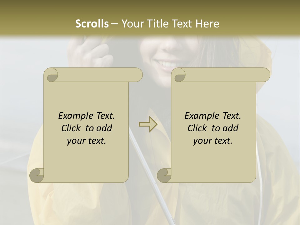 Brown Hair Beauty In Nature Waterproof PowerPoint Template