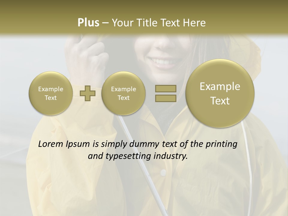 Brown Hair Beauty In Nature Waterproof PowerPoint Template