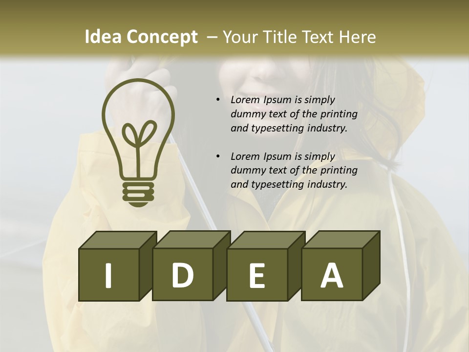 Brown Hair Beauty In Nature Waterproof PowerPoint Template