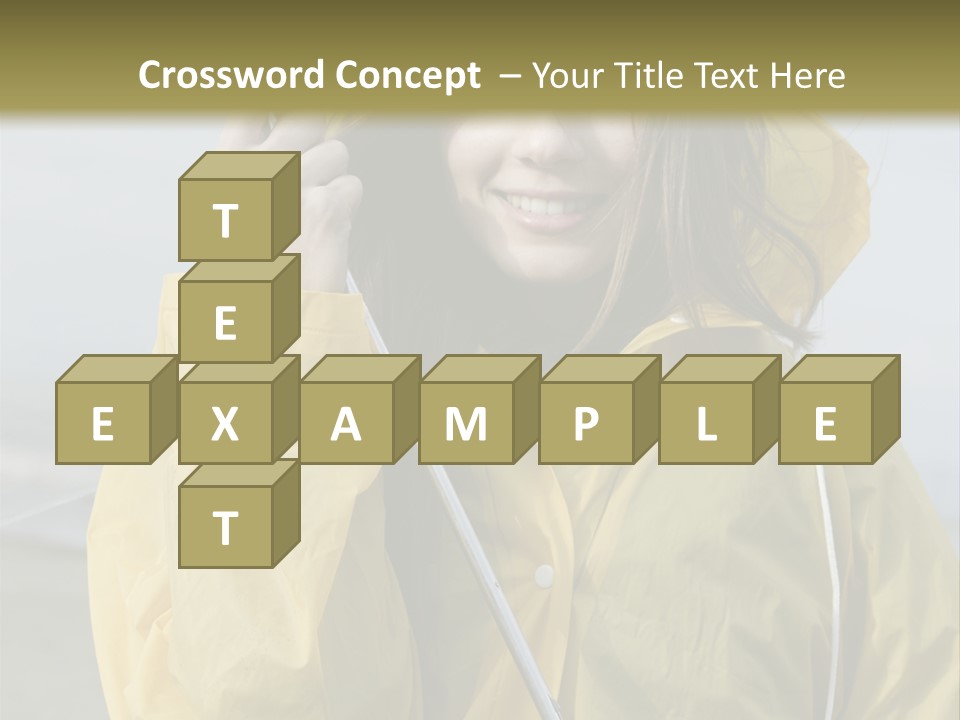 Brown Hair Beauty In Nature Waterproof PowerPoint Template