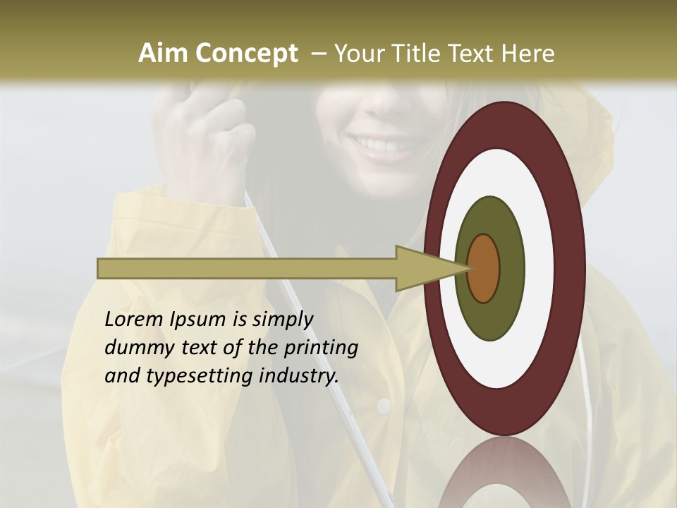 Brown Hair Beauty In Nature Waterproof PowerPoint Template