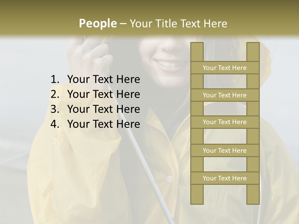 Brown Hair Beauty In Nature Waterproof PowerPoint Template