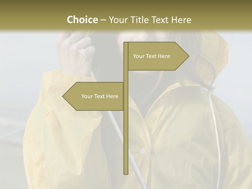 Brown Hair Beauty In Nature Waterproof PowerPoint Template