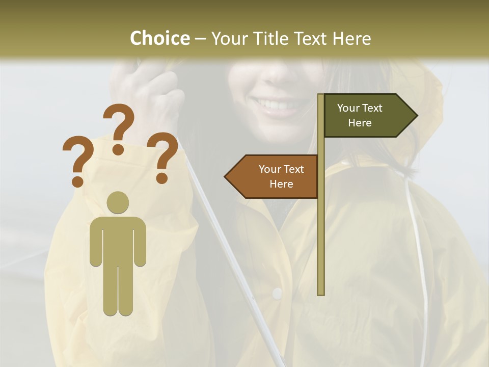 Brown Hair Beauty In Nature Waterproof PowerPoint Template