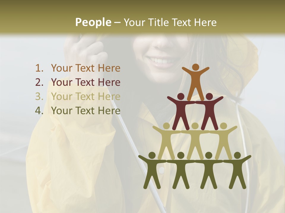 Brown Hair Beauty In Nature Waterproof PowerPoint Template