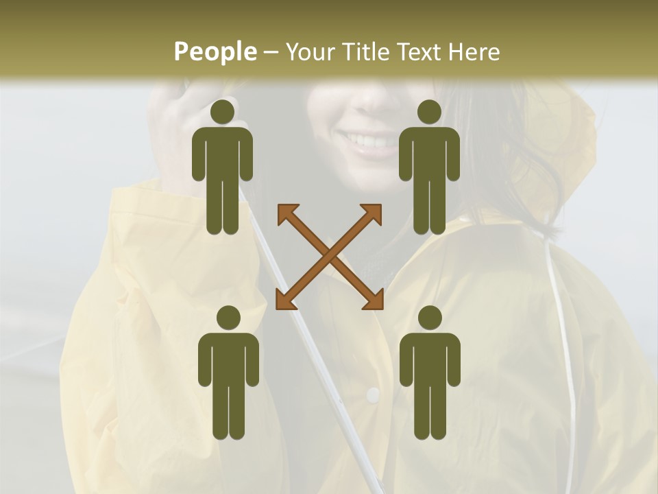 Brown Hair Beauty In Nature Waterproof PowerPoint Template