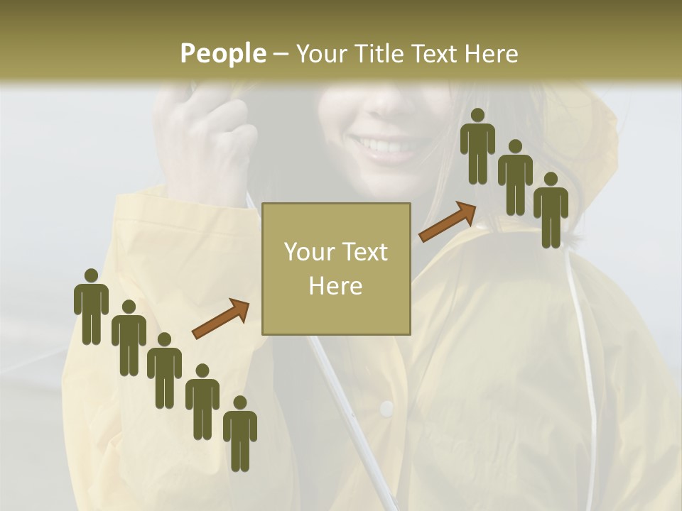 Brown Hair Beauty In Nature Waterproof PowerPoint Template