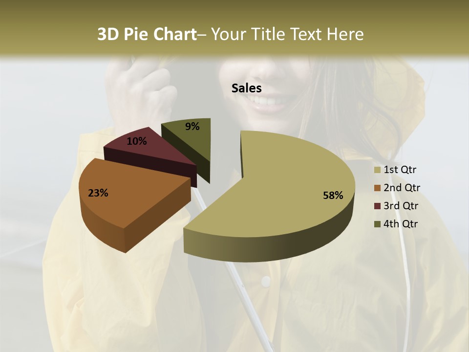 Brown Hair Beauty In Nature Waterproof PowerPoint Template