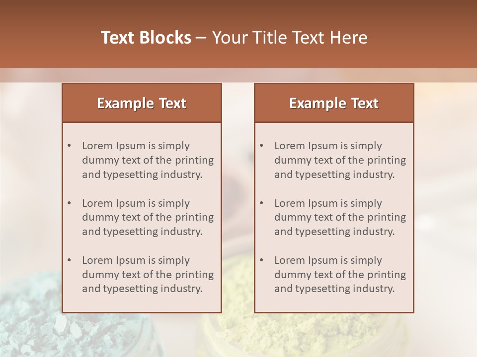 Blush Beige Mineral Makeup PowerPoint Template