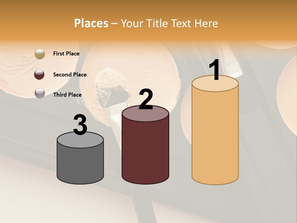 Cosmetic Products Tools Beige PowerPoint Template