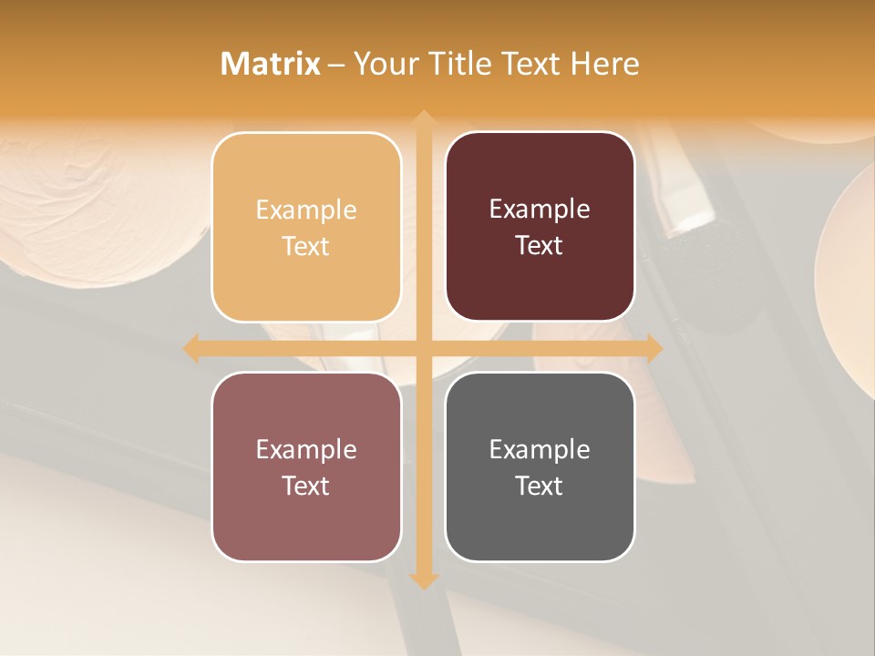 Cosmetic Products Tools Beige PowerPoint Template