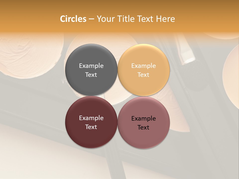 Cosmetic Products Tools Beige PowerPoint Template
