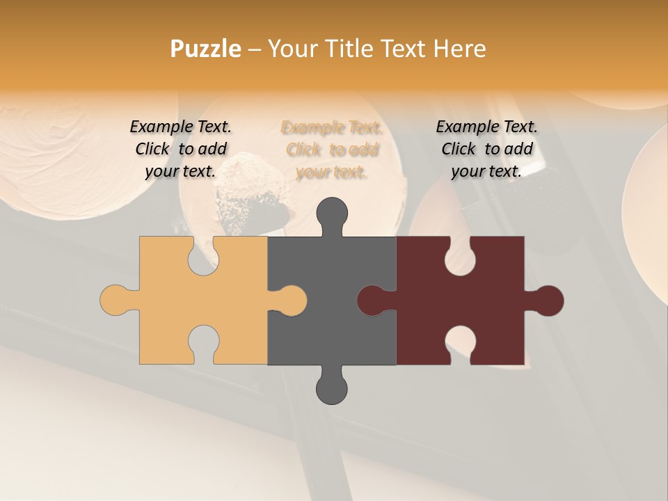 Cosmetic Products Tools Beige PowerPoint Template