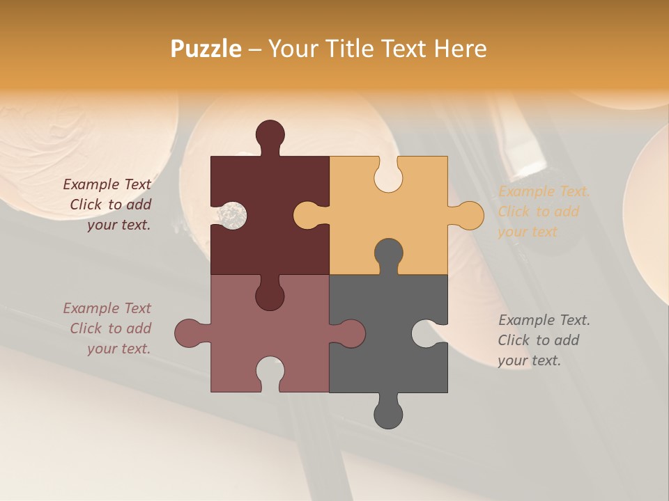 Cosmetic Products Tools Beige PowerPoint Template