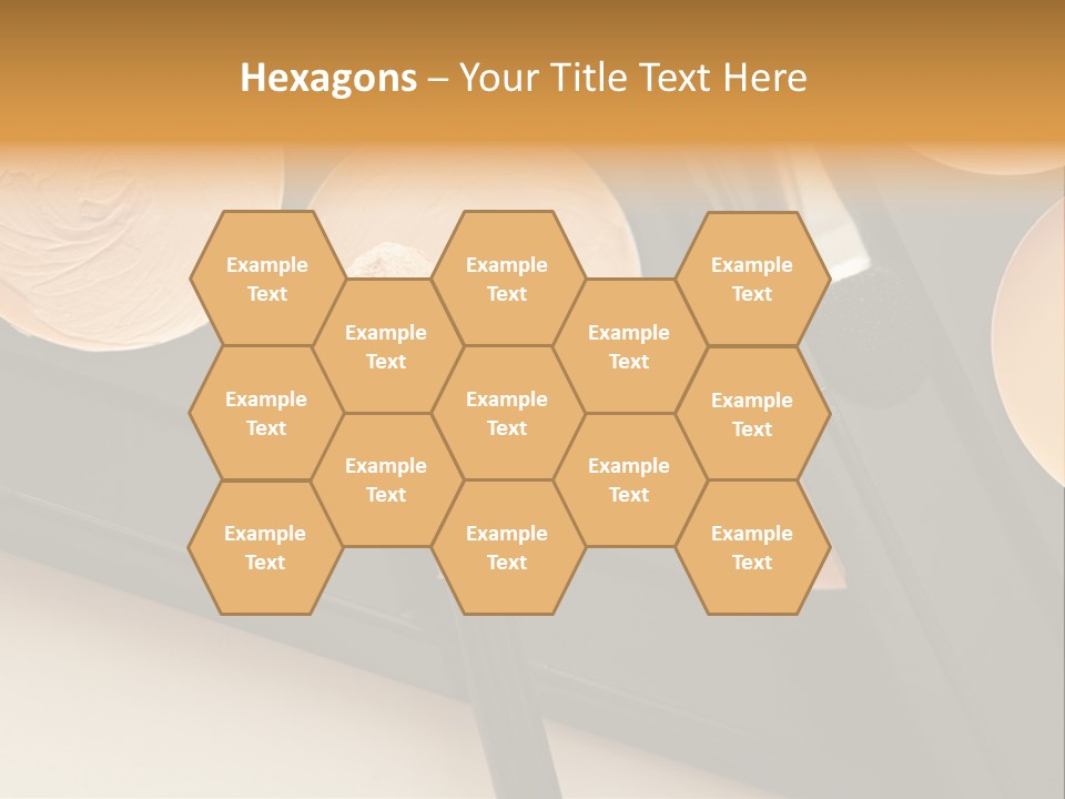 Cosmetic Products Tools Beige PowerPoint Template