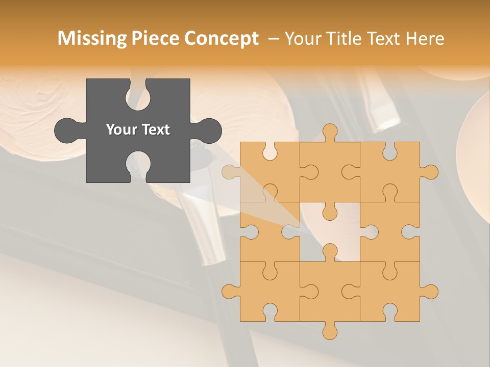 Cosmetic Products Tools Beige PowerPoint Template