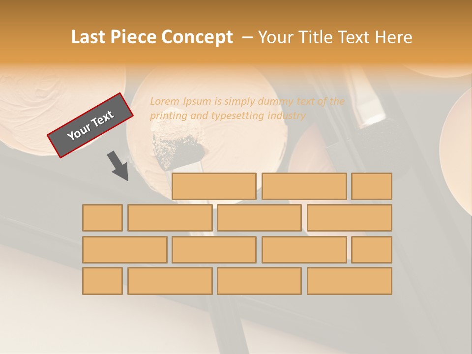 Cosmetic Products Tools Beige PowerPoint Template