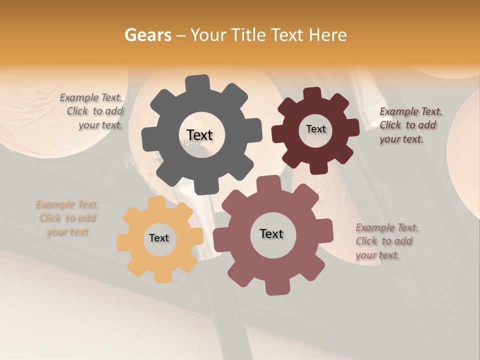 Cosmetic Products Tools Beige PowerPoint Template