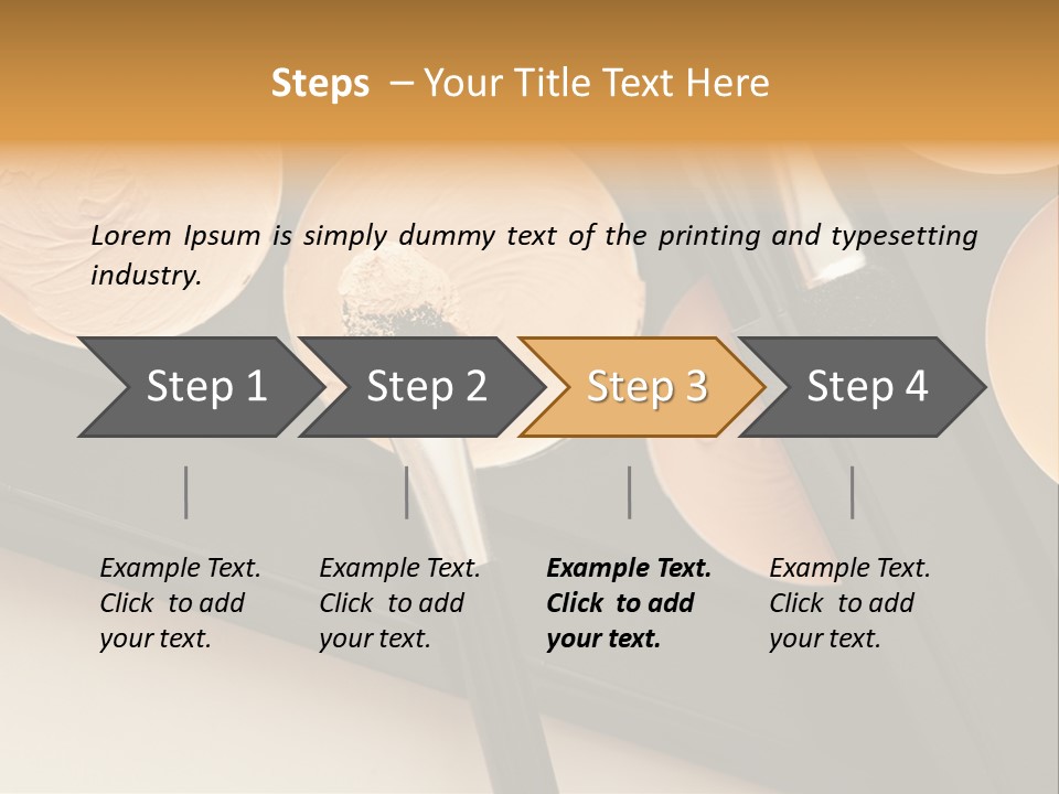 Cosmetic Products Tools Beige PowerPoint Template