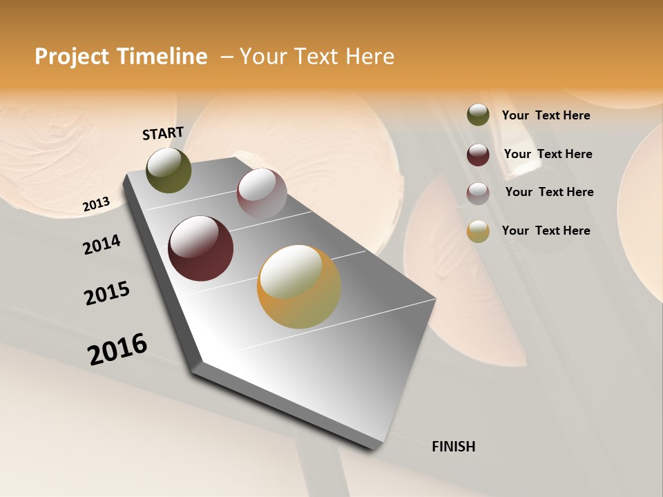 Cosmetic Products Tools Beige PowerPoint Template