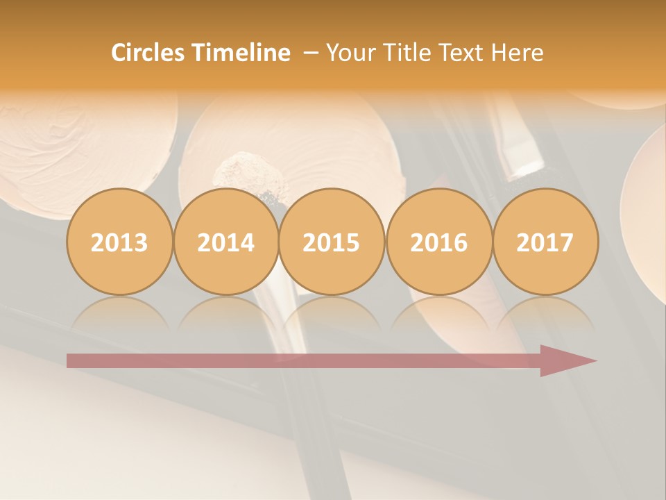 Cosmetic Products Tools Beige PowerPoint Template