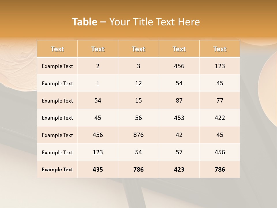 Cosmetic Products Tools Beige PowerPoint Template